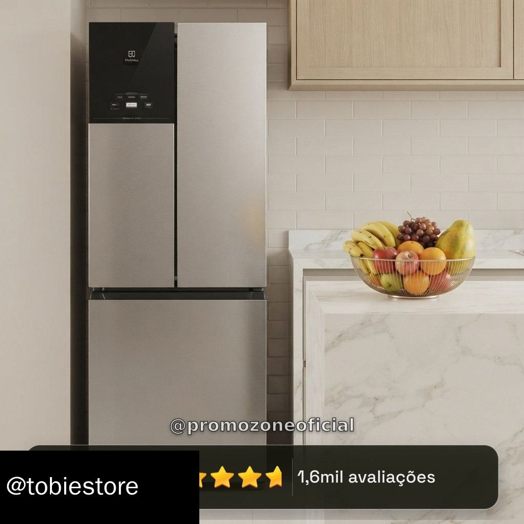 Geladeira Electrolux French Door Inox 480L