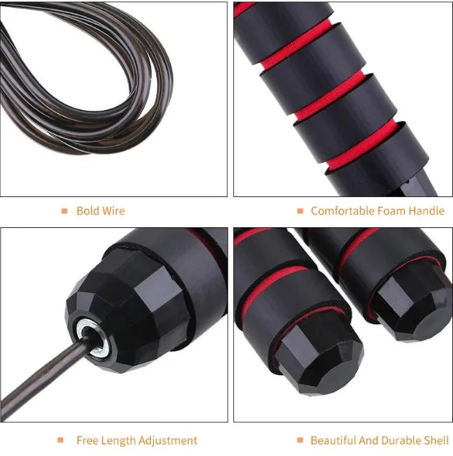 Adjustable Fitness Weighted Speed Jump Rope